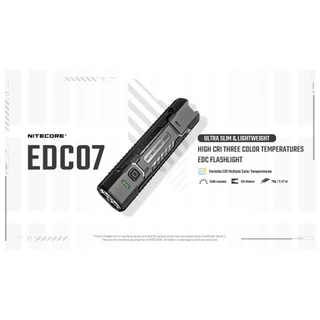 ไฟฉาย NITECORE EDC07 สว่าง 1500 LUMENS ส่องไกล 132 เมตร