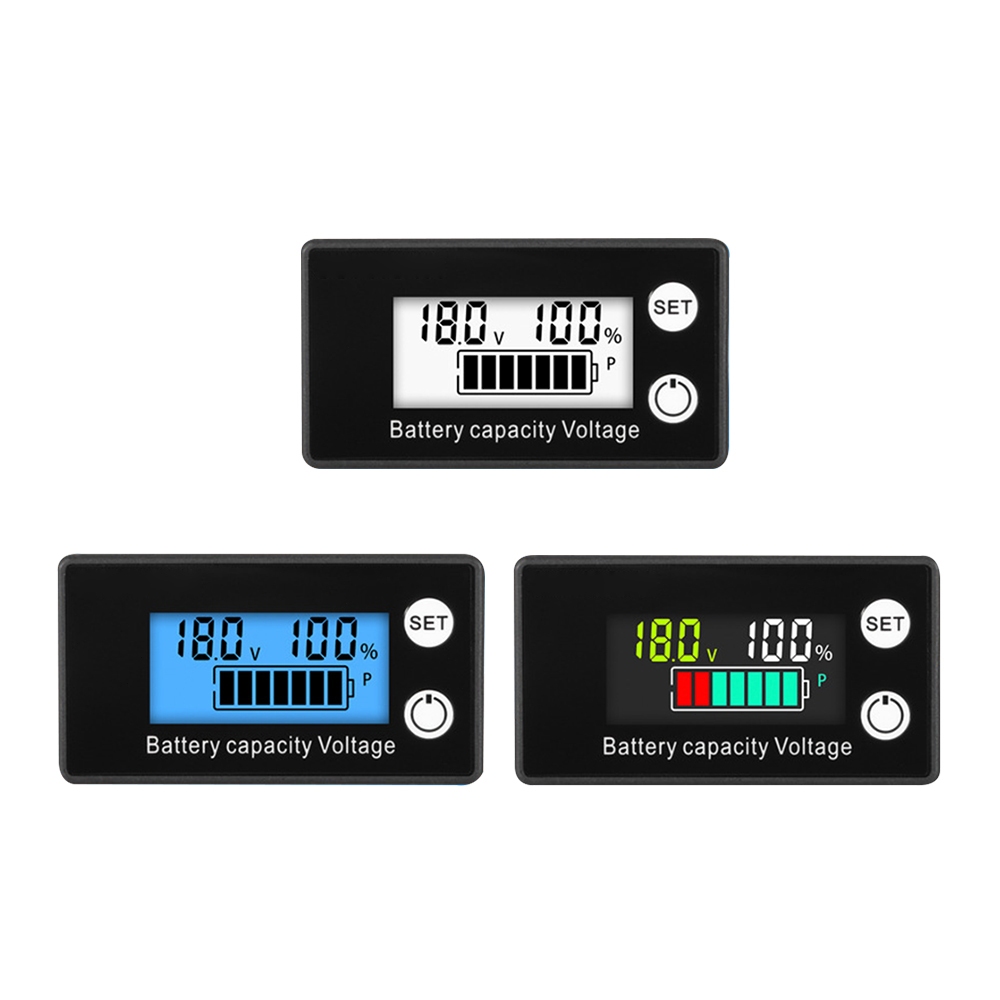 โวลต์มิเตอร์ แอมมิเตอร์ดิจิทัล DC 100V 15A ขนาดเล็ก จอแสดงผลคู่ สำหรับ วัดแรงดันไฟฟ้า แอมป์ Voltmeter Ammeter