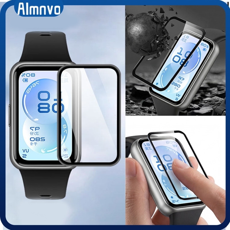 9D กระจกนิรภัย / ฟิล์มนุ่ม สำหรับ Smartwatch Huawei Band 11 11 Pro อุปกรณ์ฟิล์มป้องกันหน้าจอ สำหรับ 