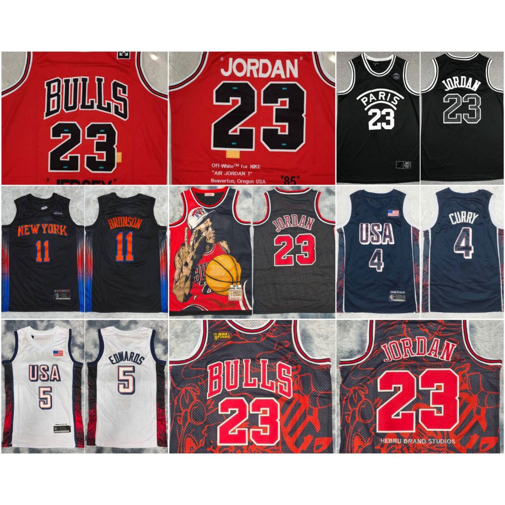 เสื้อบาส Basketball Jersey งานปัก swingman Bulls | USA | New York เหมาะใส่ออกกำลังกาย เล่นบาส แฟชั่น