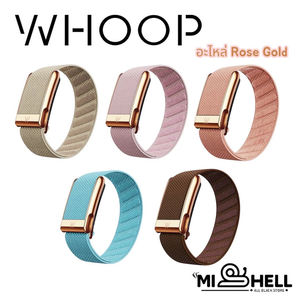 ✅พร้อมส่งRG (ของแท้ 100%) WHOOP 5.0/MG SuperKnit Rose Gold HW สายสำรองเปลี่ยน