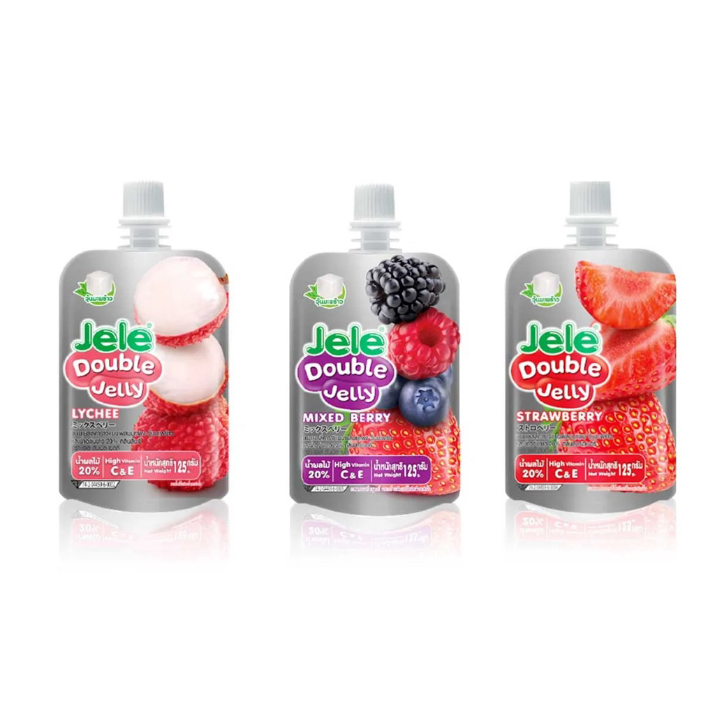 (AKPM2) Jelé Double Jellyเยลลี่ที่ผสมวุ้นมะพร้าว⚠️แพค3อัน