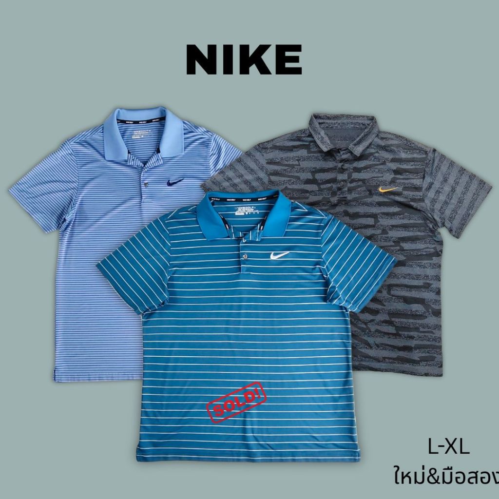 เสื้อยืดโปโล เสื้อคอปก  NIKE Golf DRI-FIT เสื้อยืดลำลอง เสื้อตีกอล์ฟ เสื้อใส่เที่ยว ผู้ชาย ของใหม่ ม