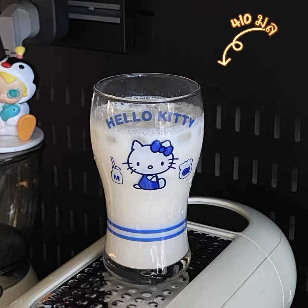 แก้ว Hello Kitty 410 มล วัสดุแก้ว พร้อมส่ง