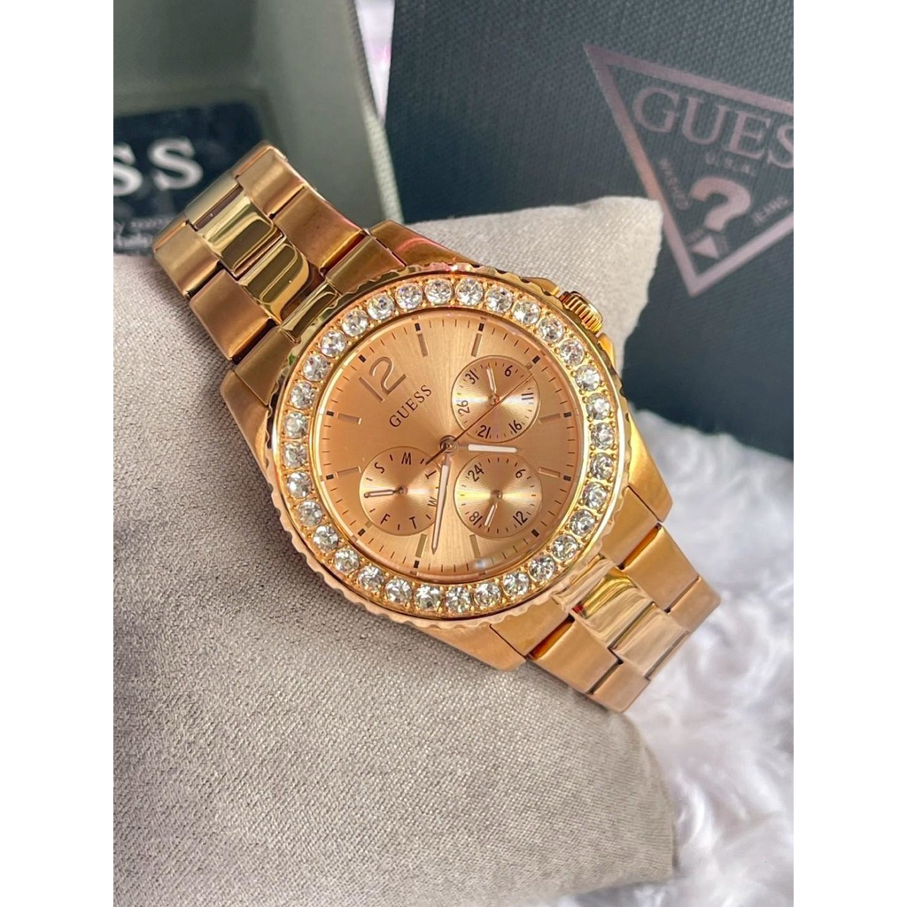 แท้ 💯 Rose Gold Tone Rose Gold Dial Quartz Watch