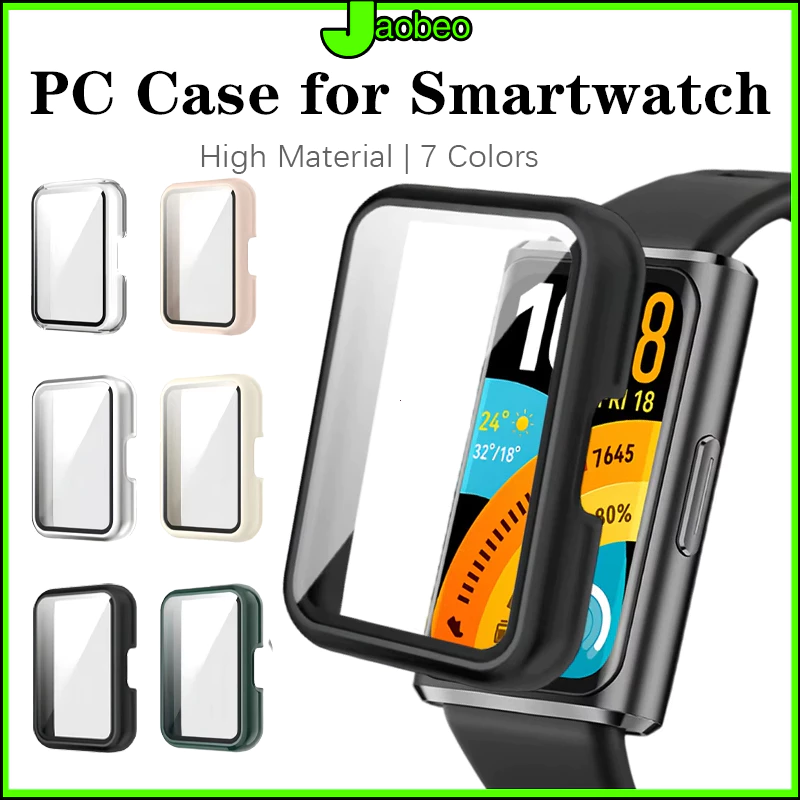 เคสพีซีกระจกนิรภัย for Huawei Band 11/11 Pro อุปกรณ์ปกป้องหน้าจอแข็ง for Smartwatch Huawei Band 10 9 8 NFC