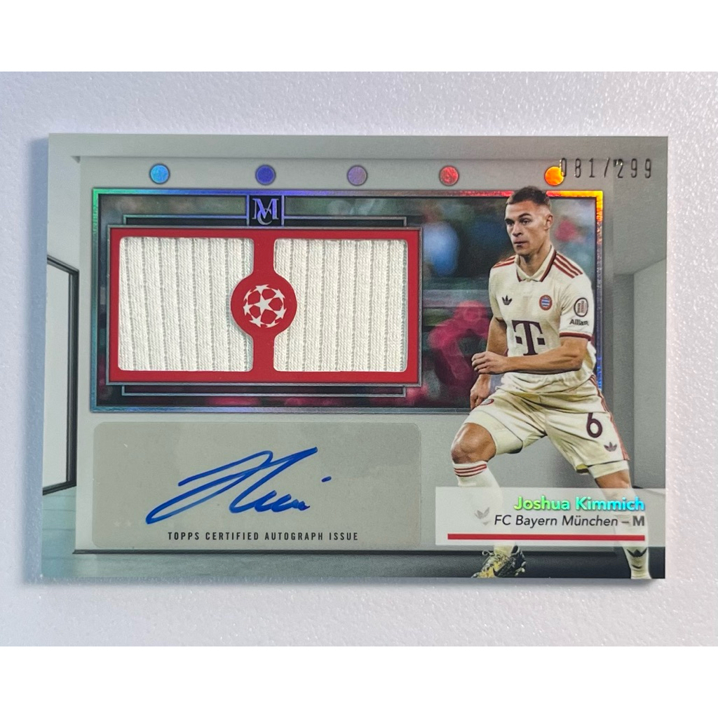 การ์ดฟุตบอลลายเซ็น 2024/25 – Joshua Kimmich Dual Relic Autograph – Topps Museum Collection UEFA Club