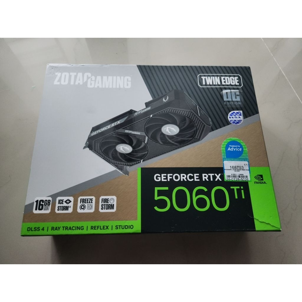 Zotac RTX5060Ti 16Gb OC ประกันยาว