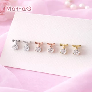 Motta Earring ต่างหูติดหูชุบทองคำขาว ดีไซน์ทันสมัย เข้ากับทุกลุค