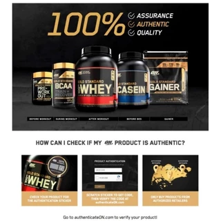 Optimum Nutrition Gold Standard เวย์โปรตีน 100% สร้างกล้ามเนื้อ ฟื้นฟูหลังออกกำลังกาย