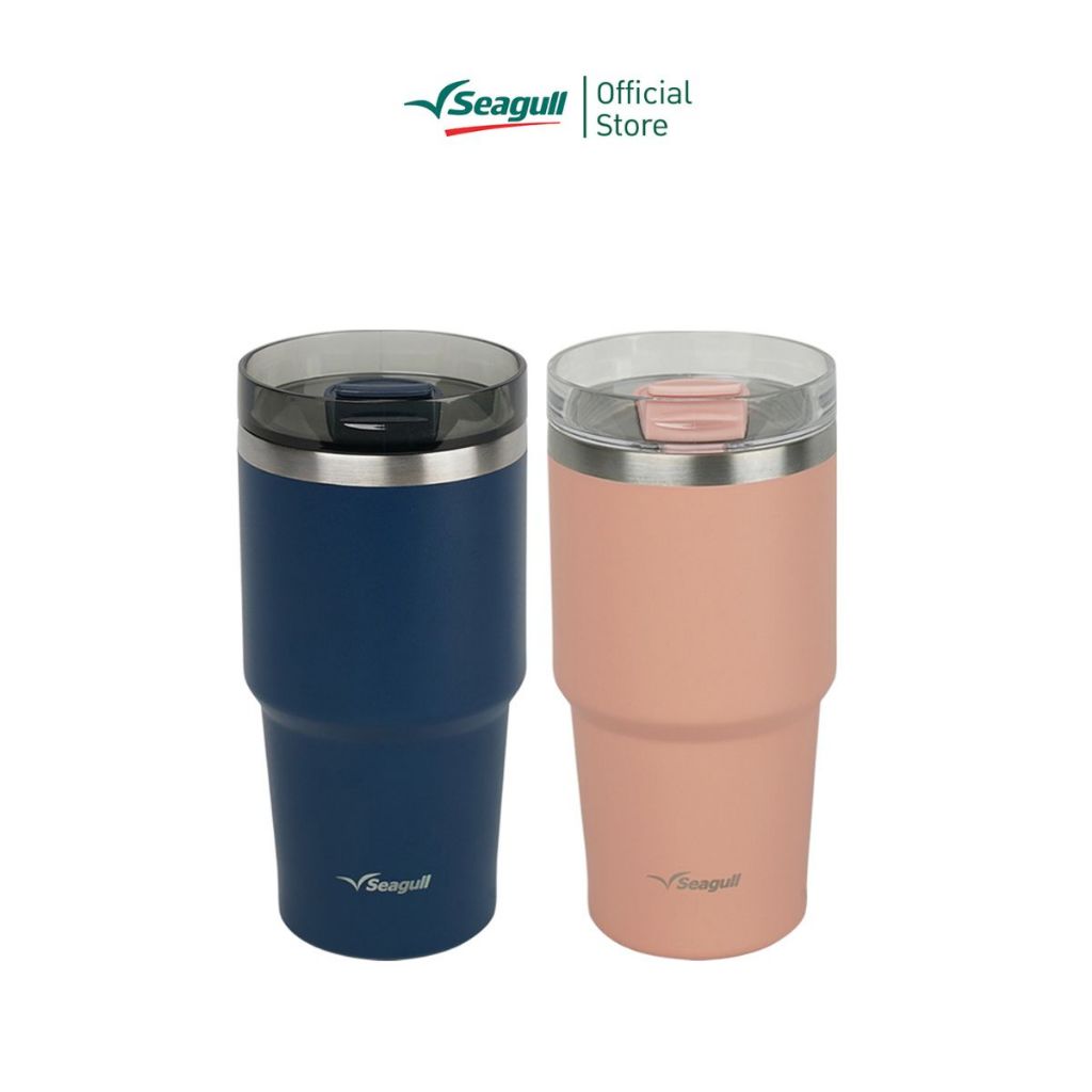 Seagull แก้วน้ำสุญญากาศ เรดดี้ 0.6 ลิตร Ready Vacuum Mug มีให้เลือก 2 สี แก้วเก็บความเย็น แก้วน้ำเก็บความเย็น