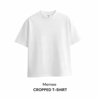 MeMee | เสื้อยืดครอป คอฟิต ผ้าCotton Comp เนื้อผ้าพรีเมี่ยม คุณภาพดี ผ้าหนานิ่ม “ CROPPED T-SHIRTรุ่นใหม่ ”
