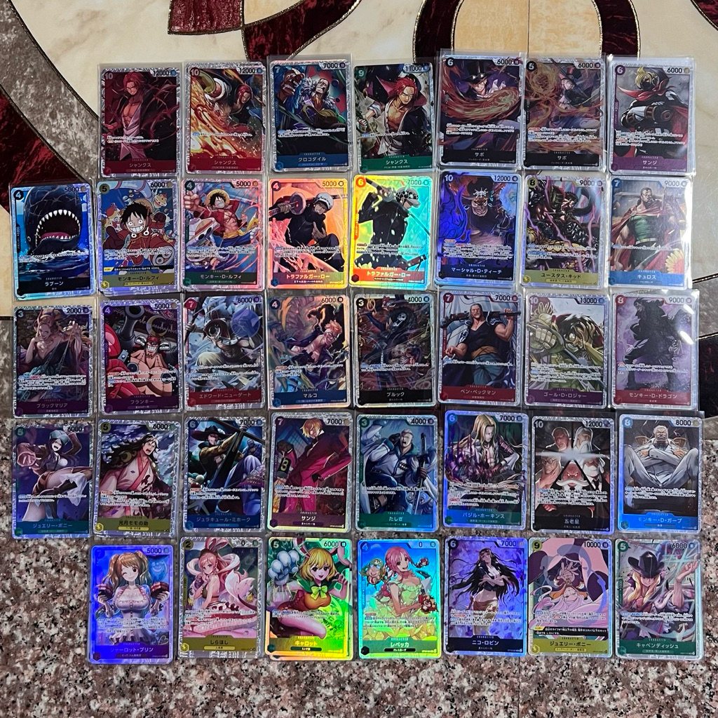 (แยกใบ พร้อมส่ง) One Piece Cards Game การ์ดวันพีชSR super rare ระดับ SR จาก PRB-01 PRB-02 ภาษาญี่ปุ่น