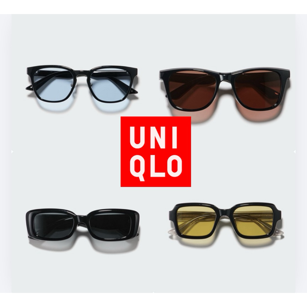 (พร้อมส่ง) แว่นกันแดด Uniqlo กัน UV 99.9 % ขาพลาสติกหยืดยุน ไม่หักง่าย