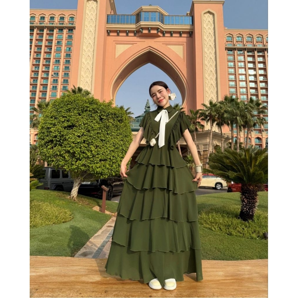 🍋FLAT2112 FF0031 : LADY DIANA DRESS*M🌴