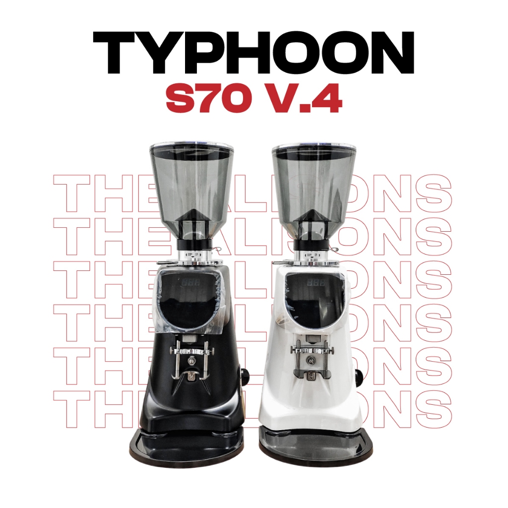 เครื่องบดเมล็ดกาแฟ Typhoon S70 V.4 เฟืองบด Titanium 64 mm.