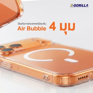 X-GORiLLA เคสกันกระแทกแบบใส มีMagsafe For iPhone ทุกรุ่น มี2แบบให้เลือก TPU-หลังเคสกระจก พรี่เมียม กันรอยขีดข่วนได้