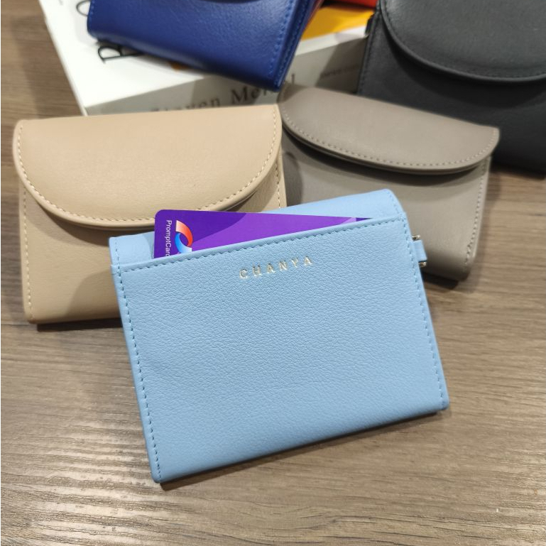 Zinnia wallet  กระเป๋าสตางค์ผู้หญิงหนังแท้ ผลิตจากโรงงานในไทย