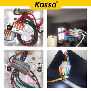 Kosso ข้อต่อสายไฟ ใช้เชื่อมต่อสายไฟ มาตรฐานโรงงาน Connector