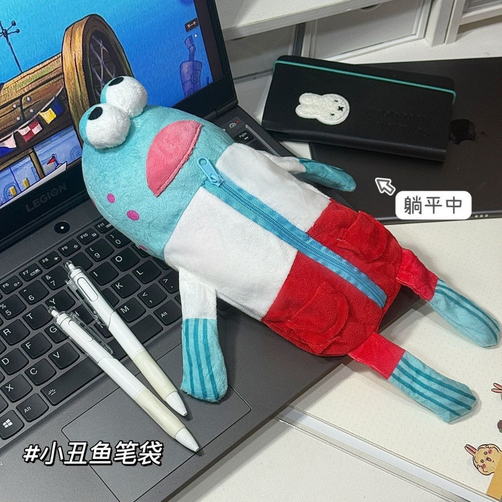ส่งด่วน🐟ที่ใส่ดินสอ customer pencil case กระเป๋าดินสอสพันจ์บ็อบ สแควร์แพนส์ ปลาลูกค้า น่ารักมาก 86039
