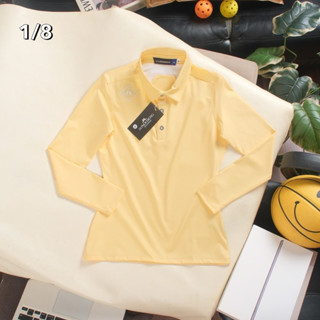 เสื้อโปโลแขนยาวผู้หญิง คอปกแขนยาว polo woman L22