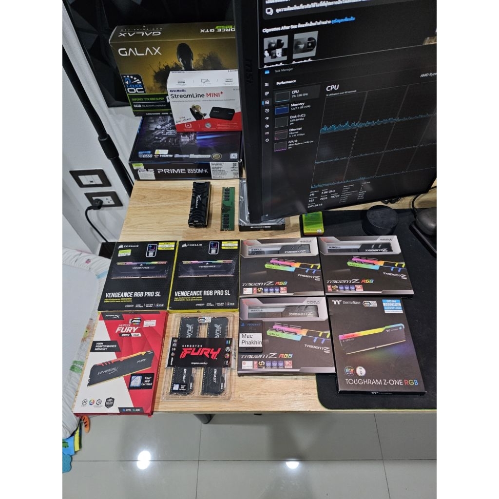 Ram Ddr4 16Gb 32Gb
3200MHz 3600MHz

Corsair G.Skill

งานกล่องประกัน Lt

