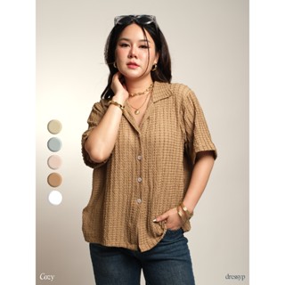 dressyp - Cozy Shirt เสื้อคอปก summer ผ้ายืดยุ่นใส่สบาย dp37…