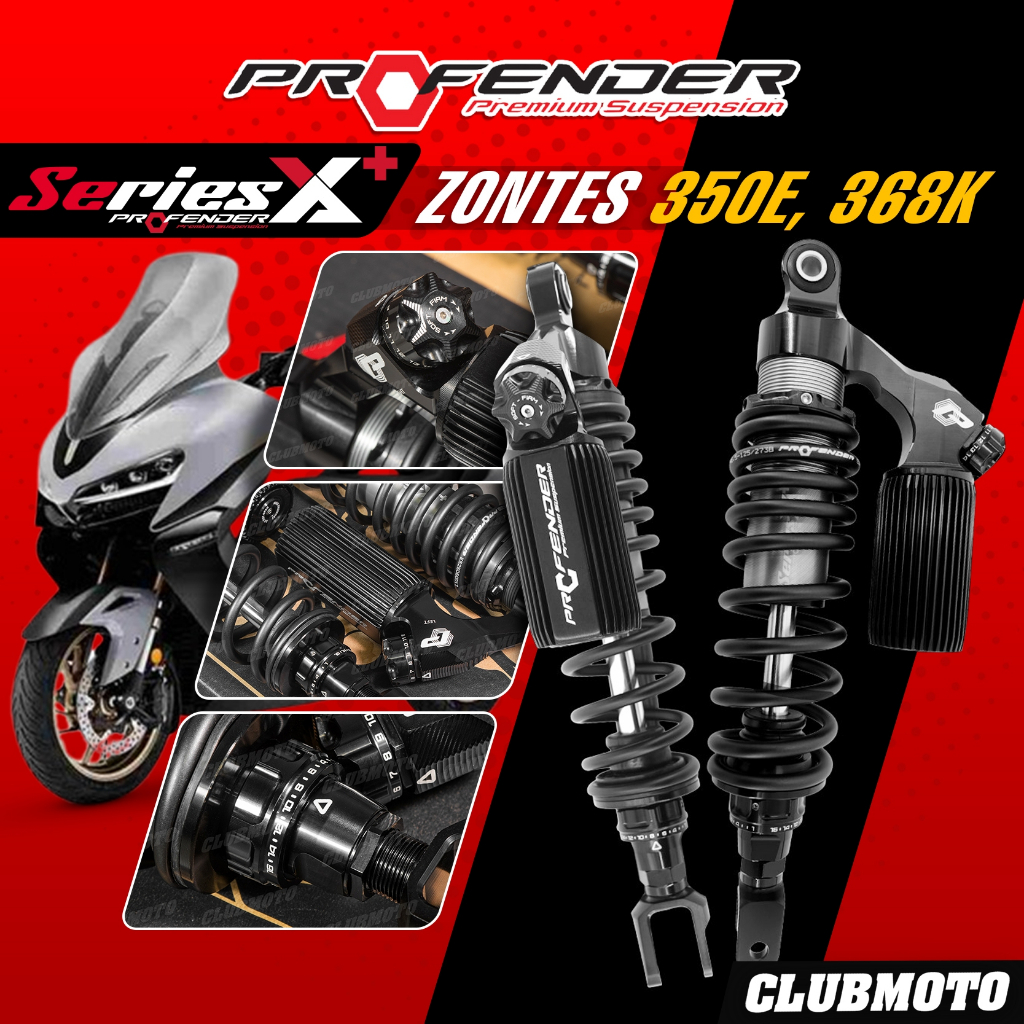 🚩 โช๊คหลัง PROFENDER X-SERIES PLUS ZONTES350E-D / ZONTES368K / ZONTES368D  ของแท้ รับประกัน 2 ปี !!