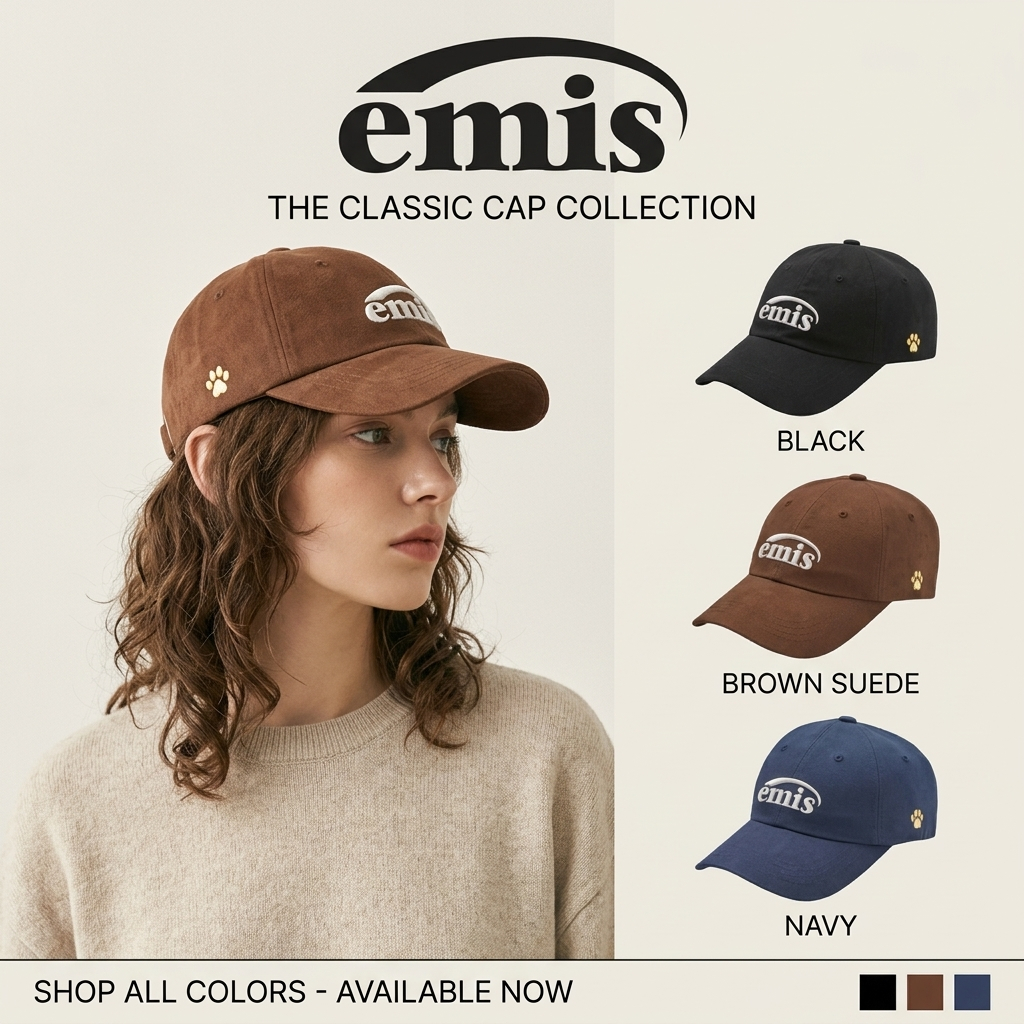 🏆【RARE ITEM】หมวก EMIS WAPPEN ลายรอยเท้า+ปักตัวอักษร - รุ่นหายากที่ตามหา! | Unisex แท้ 100% ส่งฟรี+จัดส่งด่วน+คืนเงินได้