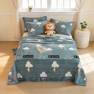 Snug พร้อมส่ง! ผ้าห่มฟลานเนล ขนาด 5 ฟุต ลายน่ารักสไตล์การ์ตู…