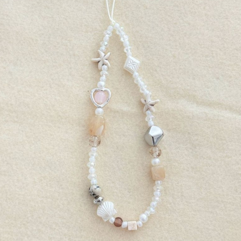 earika.earrings - seabloom charm strap สายคล้องโทรศัพท์ พวงกุญแจ ปลาดาว ทะเล รูปที่ 2