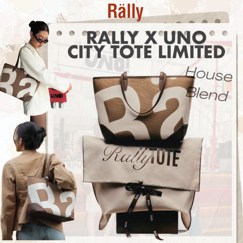 ☕Rally x UNO City Tote (Limited) House Blend rally movement tote bag กระเป๋าสะพายไหล่ Rally The Bag
