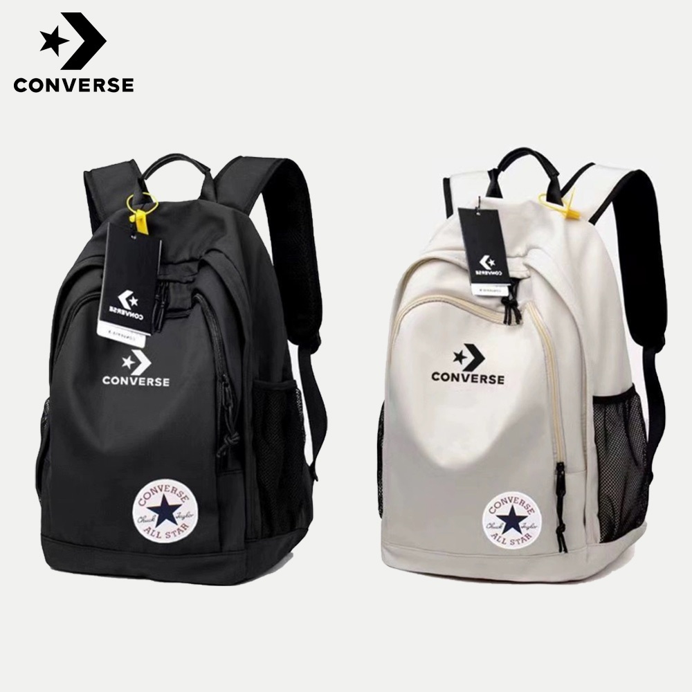 converse กระเป๋าเป้ นักเรียน กระเป๋า คอนเวิร์ส สะพายหลัง กระเป๋าสะพายคู่ คอมพิวเตอร์ความจุสูงเป้ Con