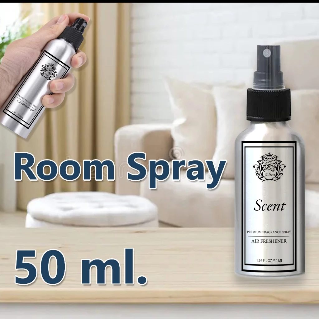 AiLICA สเปรย์ปรับอากาศ 50ml น้ำหอมปรับอากาศ กลิ่น Brand ดับกลื่น ห้องนอน รถยนต์ ห้องครัว Roomspray