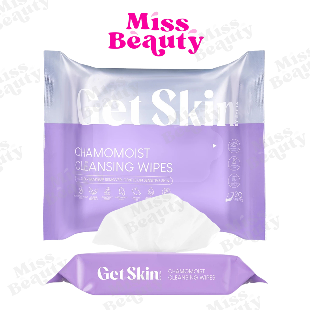 Get Skin by Eyeta Chamomoist Cleansing Wipes เก็ทสกิน บาย อายตา คาโมมอยส์ คลีนซิ่ง ไวพส์ 20 แผ่น