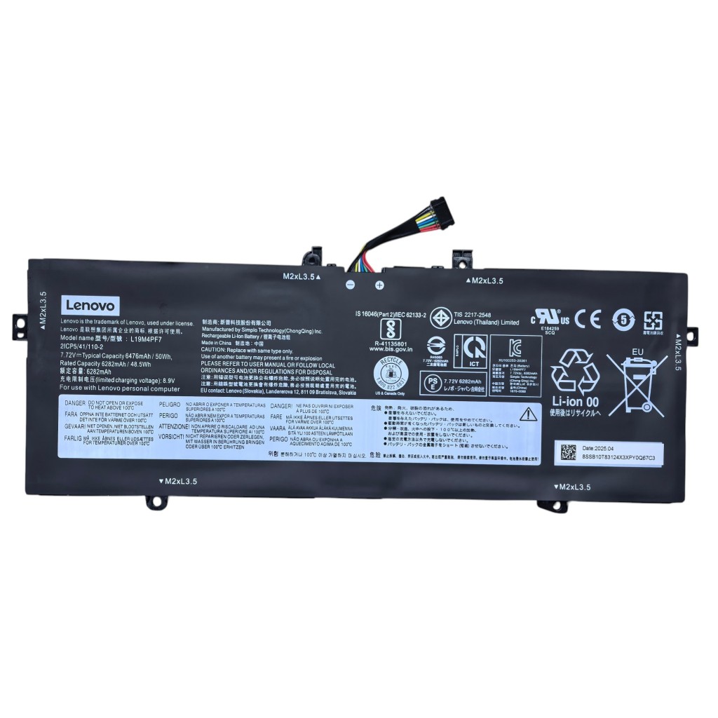 B159 🔋 แบตเตอรี่ โน๊ตบุ๊ค BATTERY L19M4PF7 L19D4PF5 Lenovo Yoga Slim 7 Carbon 13ITL5