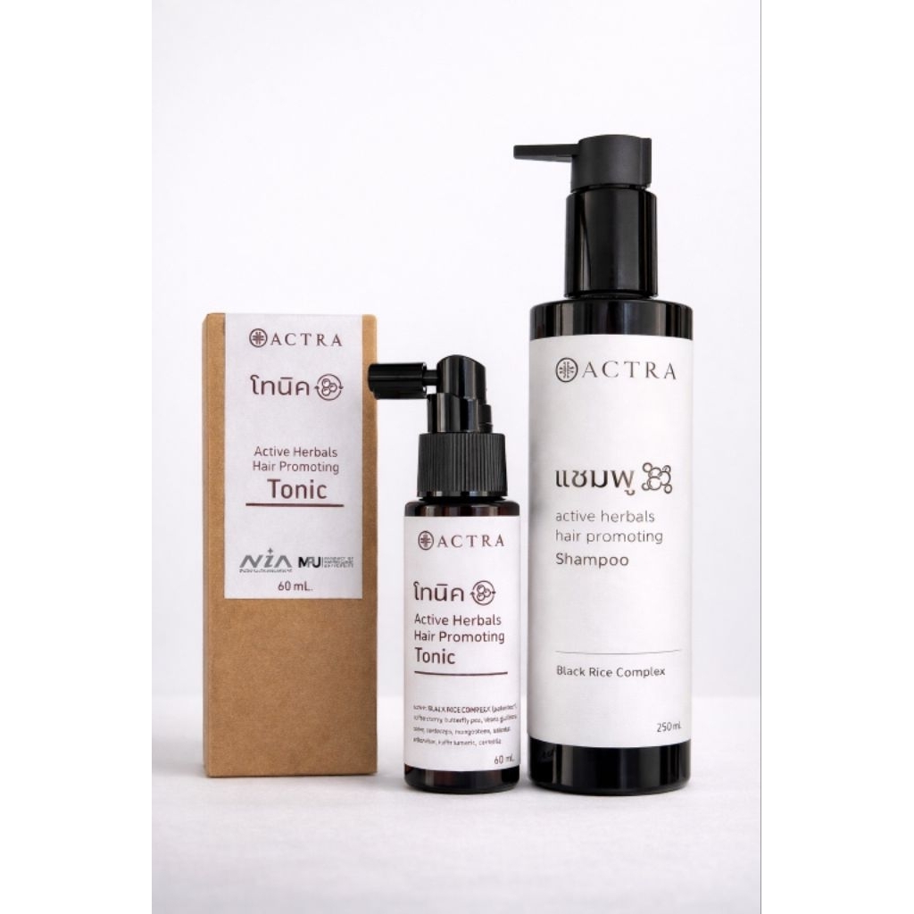 (พร้อมส่ง)  ACTRA ชุดใหญ่สุดคุ้มแชมพูและโทนิคสารสกัดจากนวัตกรรมงานวิจัยไทย – โปรปัง