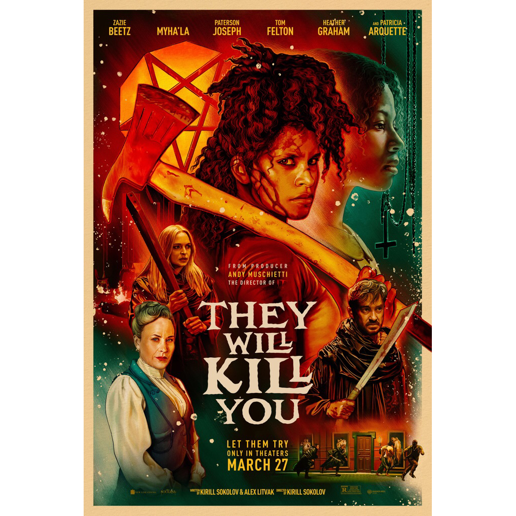 โปสเตอร์ หนังฝรั่ง They Will Kill You พวกมันจะ … แก่ ขนาด 11.5 X 16.5 นิ้ว (A3)