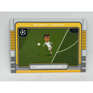 การ์ดฟุตบอล Topps 2024 - 2025 UCC Zinedine Zidane 8 Bits Bas…