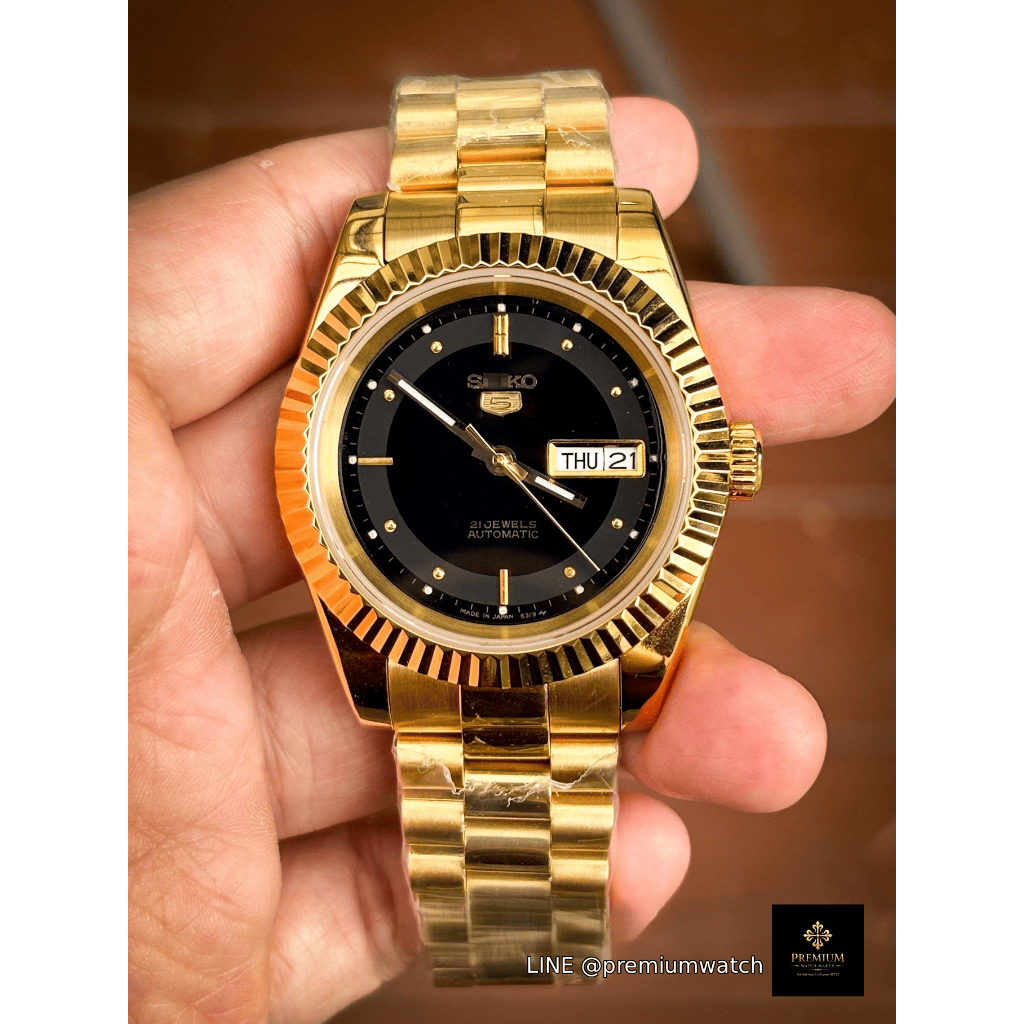 Premium Watch S Logo Yellow Gold Datejust 5Sports Dial Gold President Strap