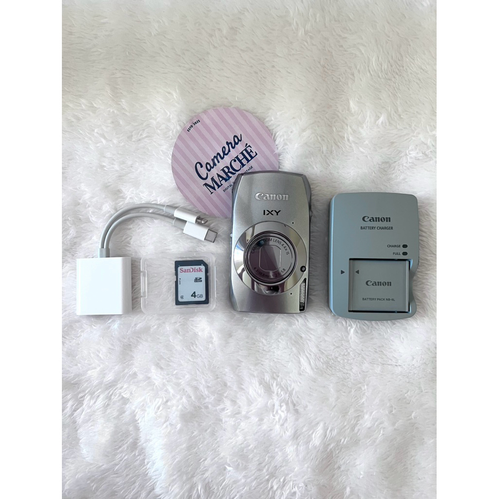 (พร้อมส่ง/ส่งด่วน) Camera Marchè - Canon ixy31s/32s 🩶สีเทาเงิน