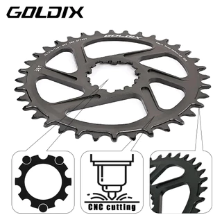 GOLDIX GXP ใบจานหน้าเดี่ยวจักรยาน 32/34/36/38T offset 0mm./3mm/6mm. สำหรับขาจาน Sram 11/12S NX XX XO GX Single Disc