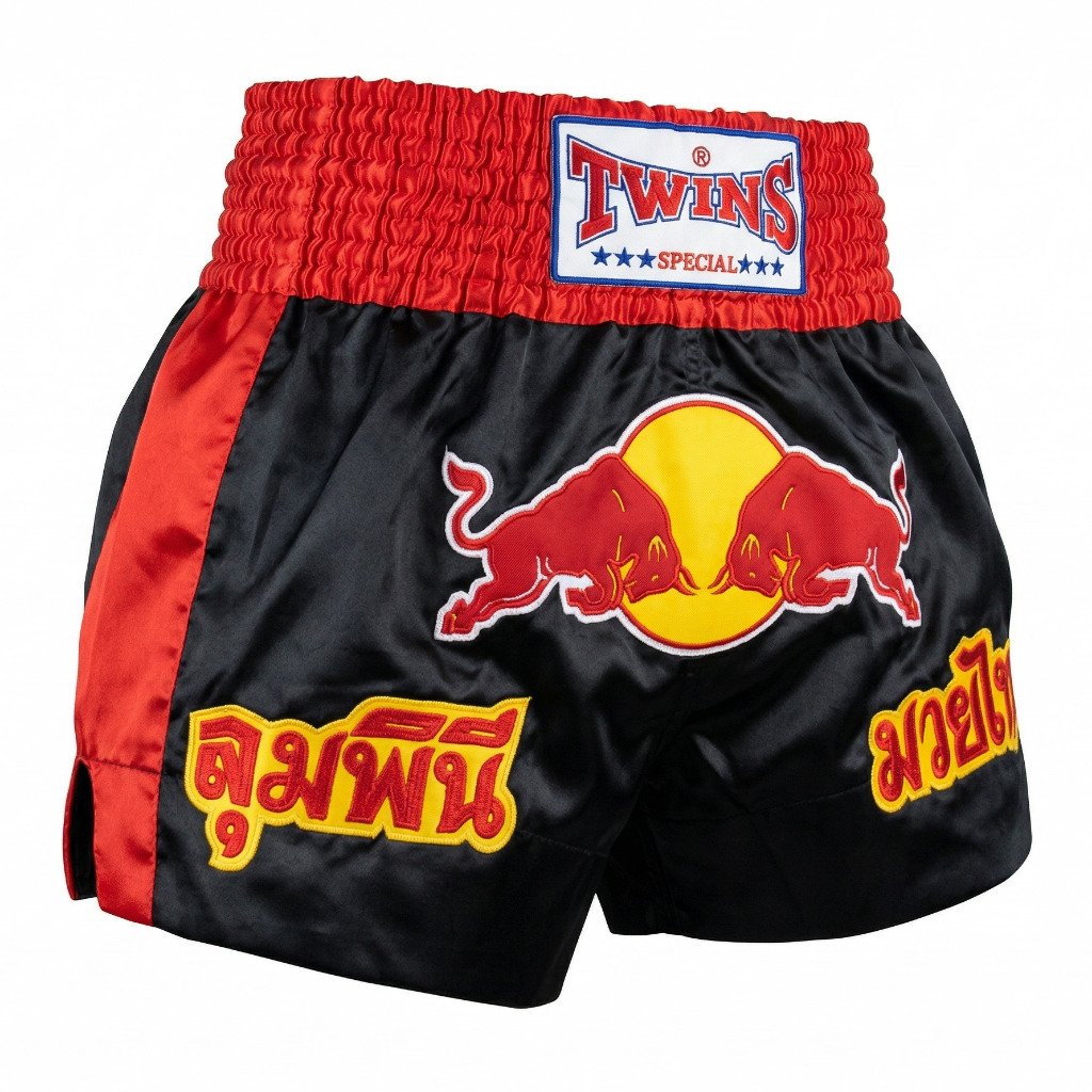 Twins Muay Thai Shorts Black กางเกงมวยไทย