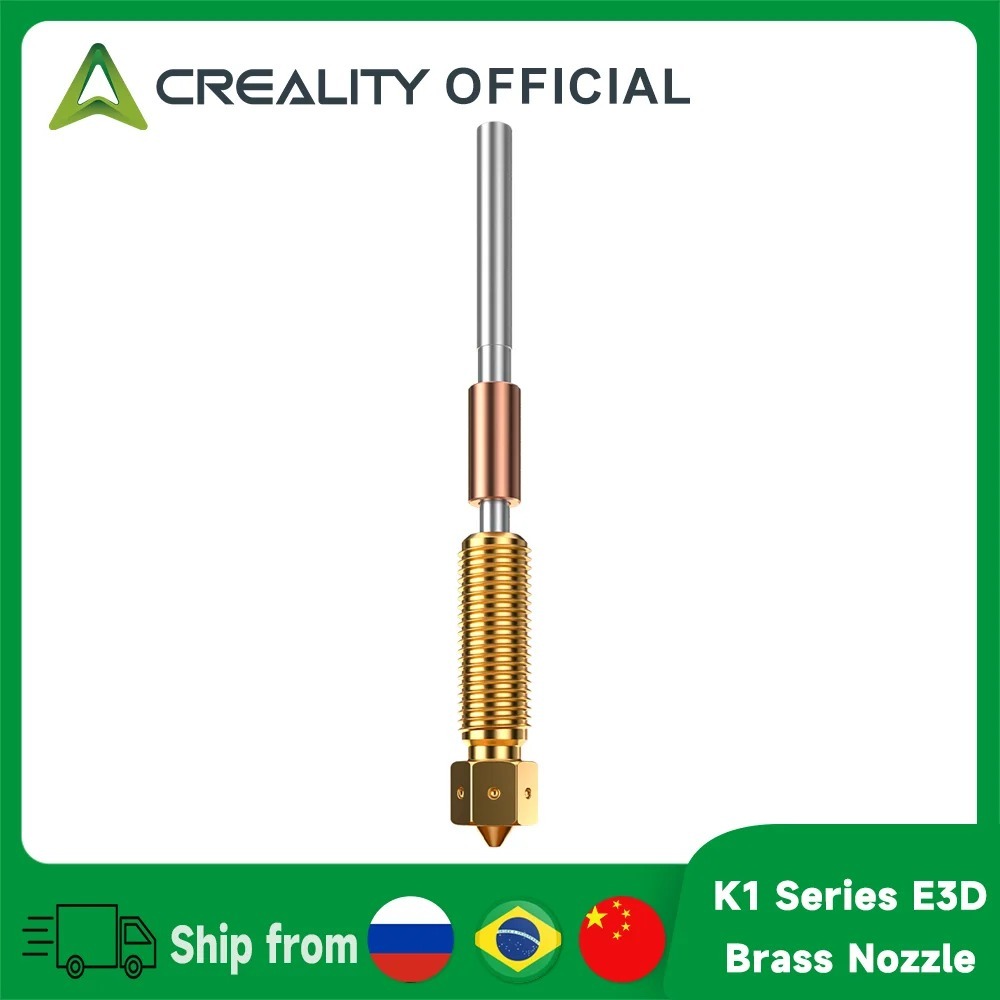 Creality K1 Series หัวฉีด E3D ทองเหลืองสูงหัวฉีด 0.4 มม./0.6 มม./0.8 มม.หัวฉีดสําหรับ K1/K1 Max/K1C/