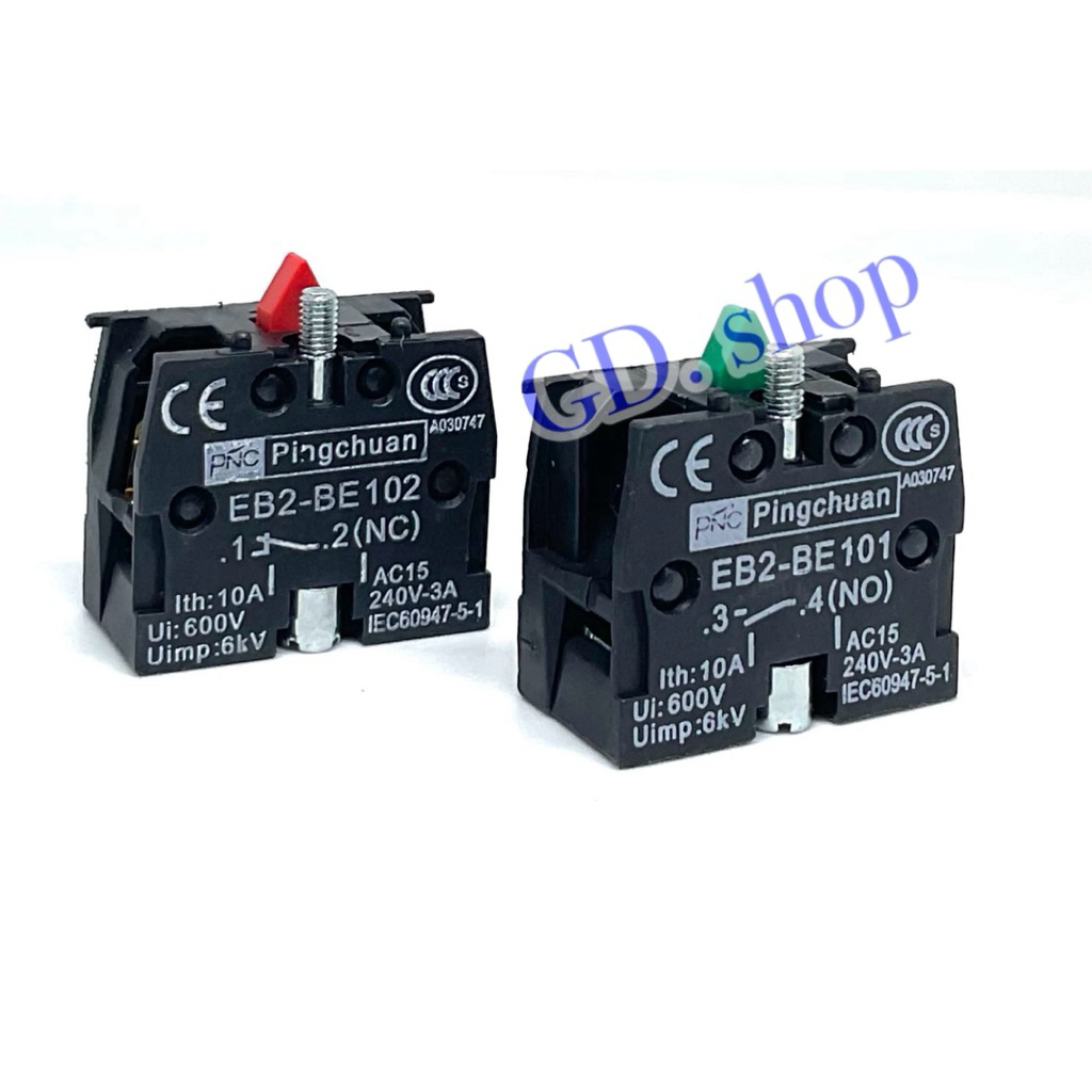 Contact คอนแทคเสริม  EB2-BE101 (NO) EB2-BE102 (NC) EB2 คอนแทค ราคา1ตัว พร้อมส่ง