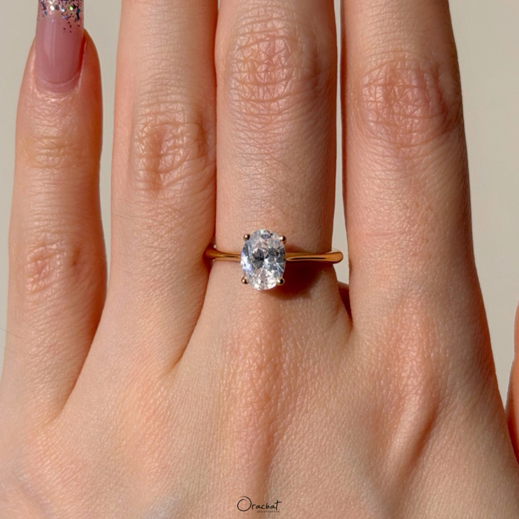 Orachat | Velvett 100 H&A ring. (แหวนตัวเรือนเงินแท้ 92.5 / หากใส่ไม่พอดีเปลี่ยนขนาดฟรี 1 ครั้ง)