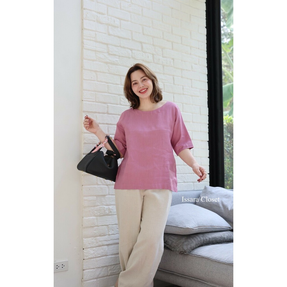 รวมเสื้อลินินรุ่น Cherry ทุกสี ทุกลาย ทุกไซส์ (2)