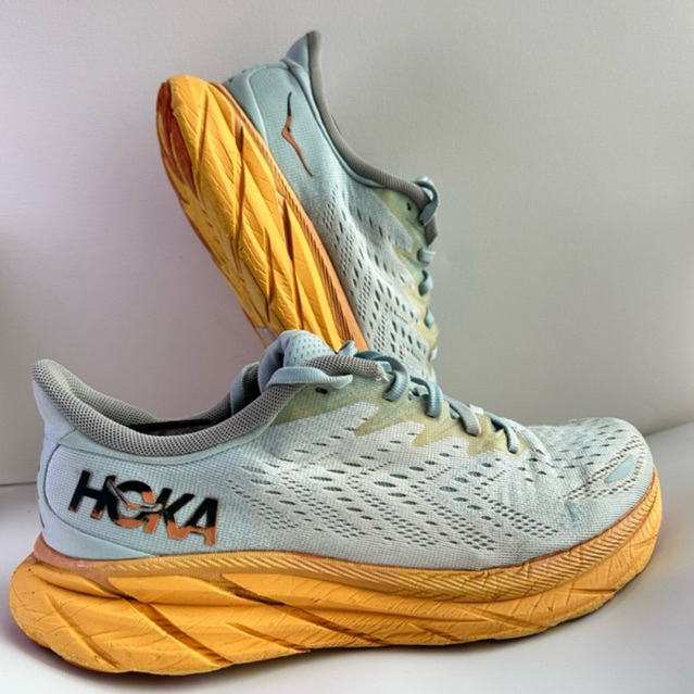รองเท้ามือสอง  Hoka รุ่น Clifton 8 สี Summer Song / Ice Flow
