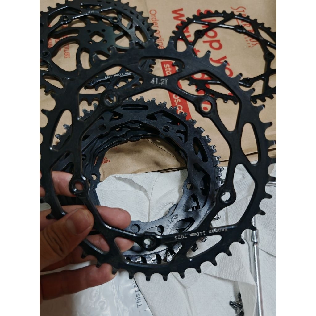 ใบจานจักรยาน Rennen​ 5 bolt​ 110 bcd chainring