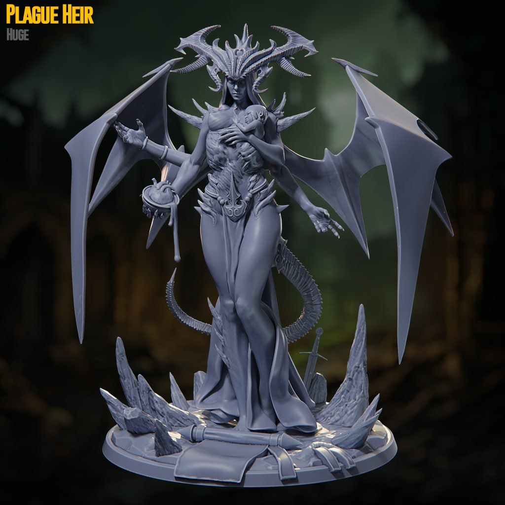 Death by Plague : Collection : Miniature Resin โมเดลบอร์ดเกม ผลิตตามสั่ง DnD Tabletop Class Rat